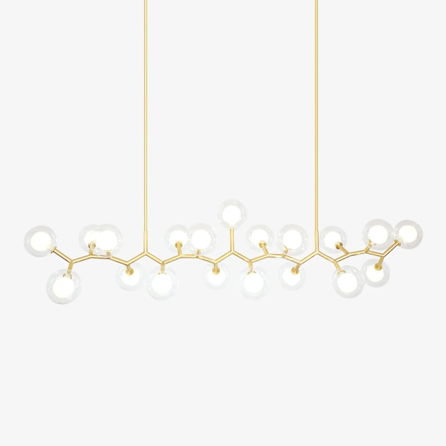 Molecular Glass Balls Chandelier Lighting for Living Room online