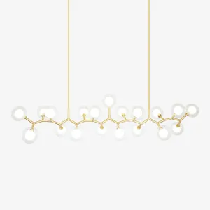 Molecular Glass Balls Chandelier Lighting for Living Room online