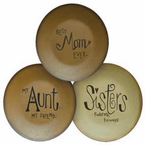 Mom Aunt Sister Plate 3 Asstd. Decorative Accessories promo online