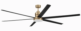 Mondo 80 80"Ceiling Fan Satin Brass Large Fans FANS best price