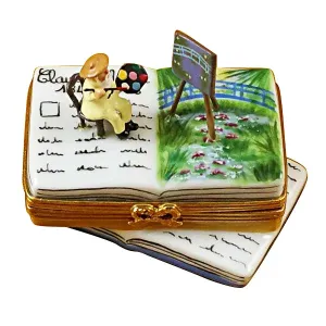 Monet Book Limoges Collectible Boxes Rare Find