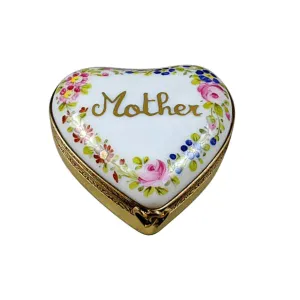 Mother's Day Heart Limoges Collectible Boxes Rare Find