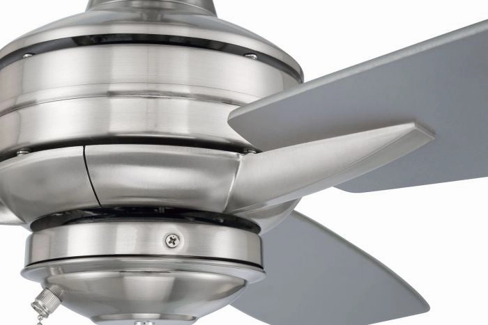 Moto 52" Ceiling Fan in Brushed Polished Nickel