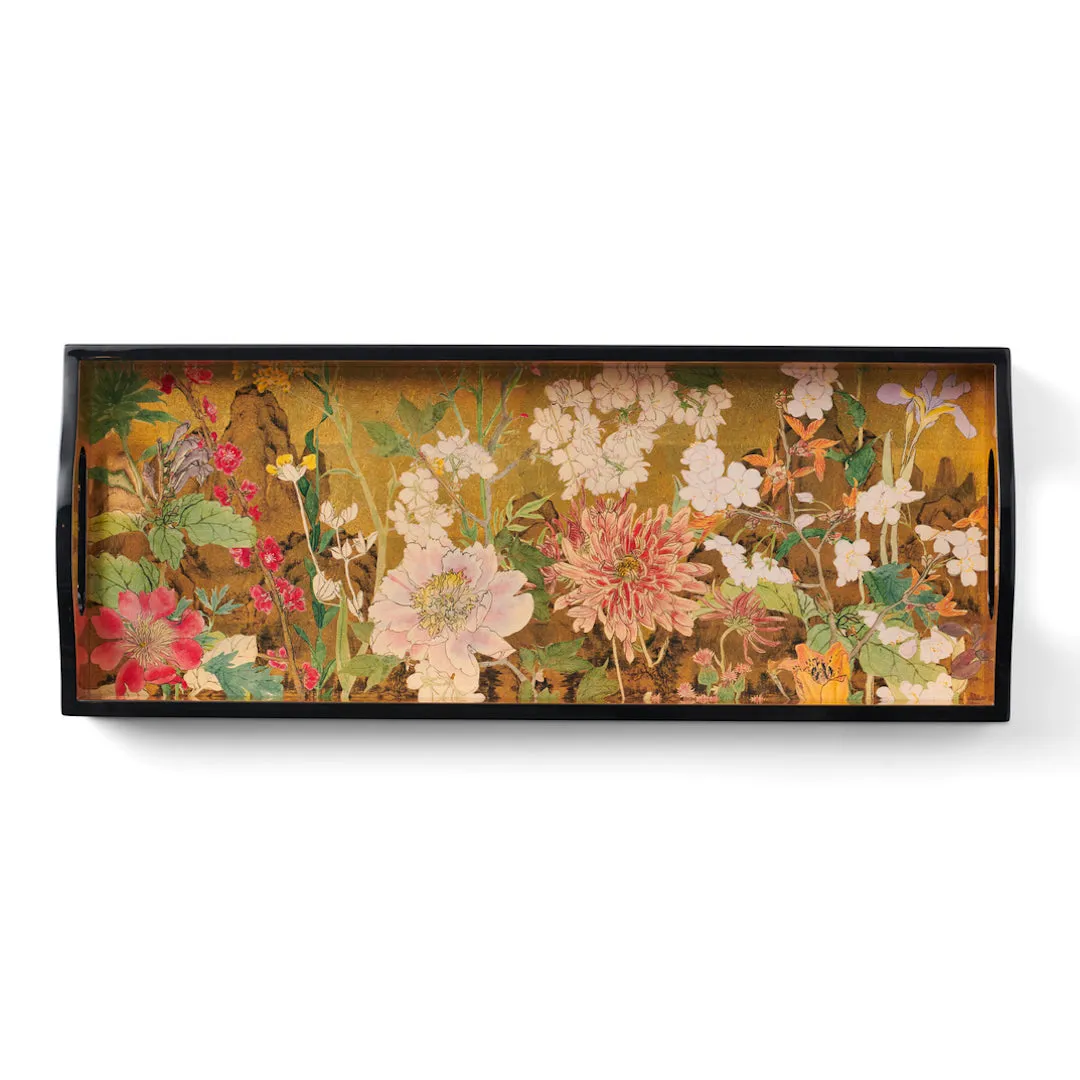 Mountain Garden Lacquered Tray Trinket Trays & Boxes cheap