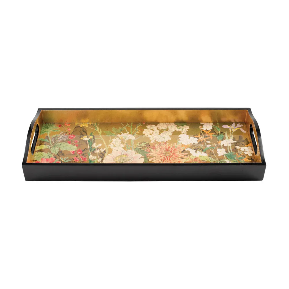 Mountain Garden Lacquered Tray Trinket Trays & Boxes cheap