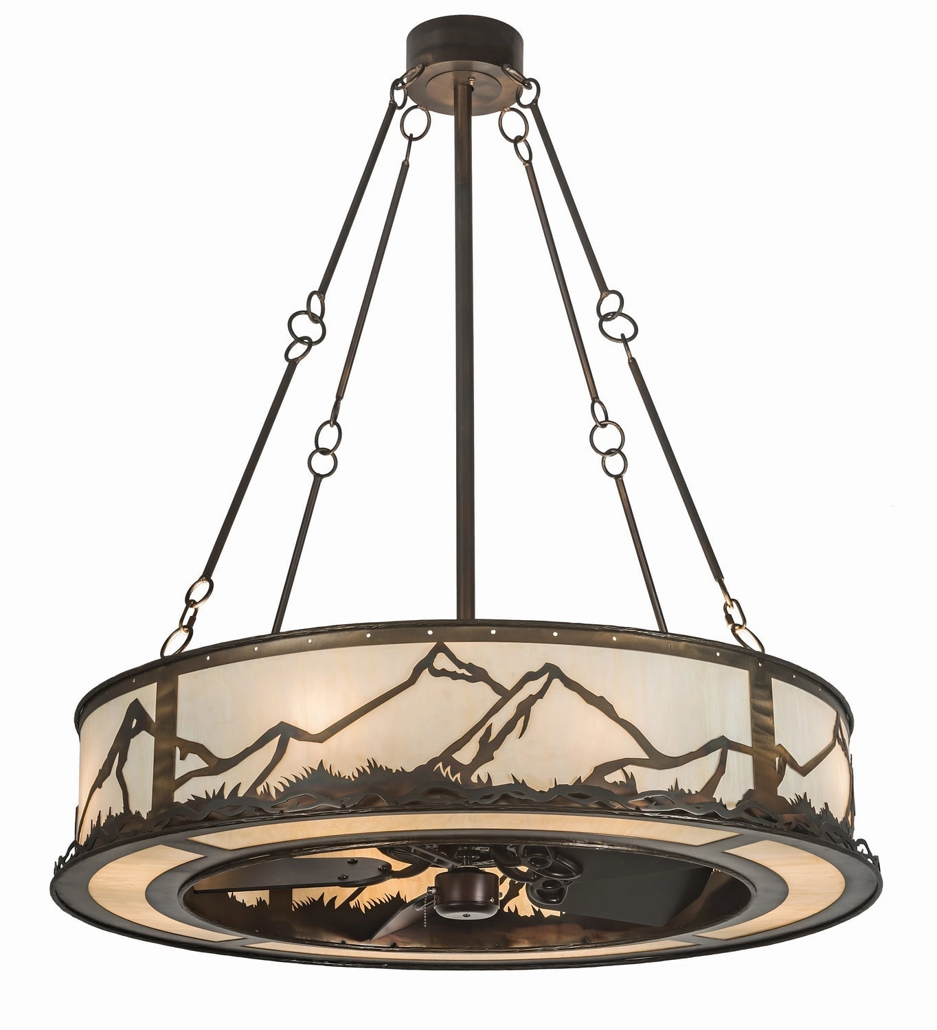 Mountain Range 16 Light Chandel-Air Fandeliers FANS on sale now