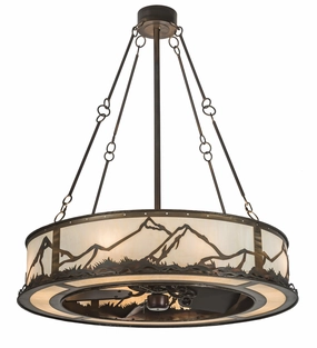 Mountain Range 16 Light Chandel-Air Fandeliers FANS on sale now