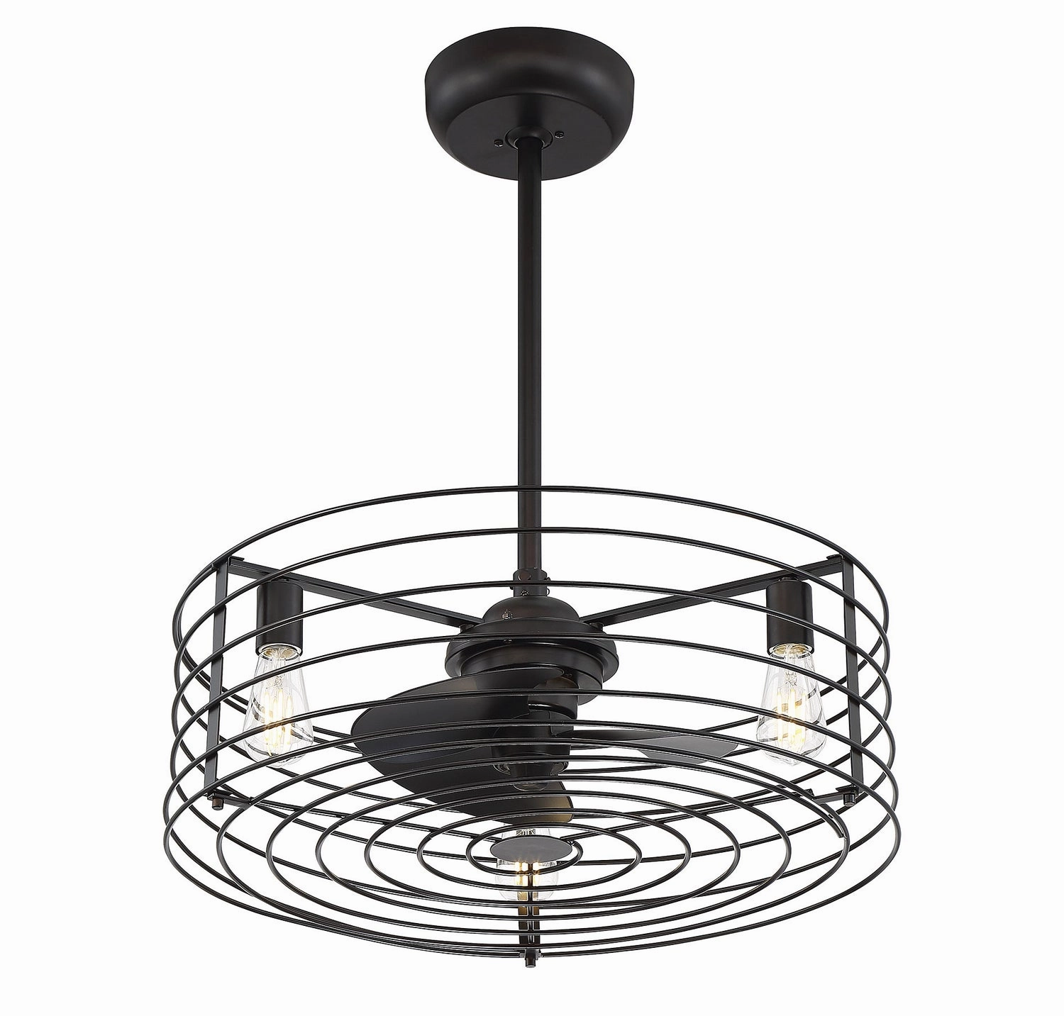 Moutd Three Light Fan D'lier Oil Rubbed Bronze Fandeliers at discount prices