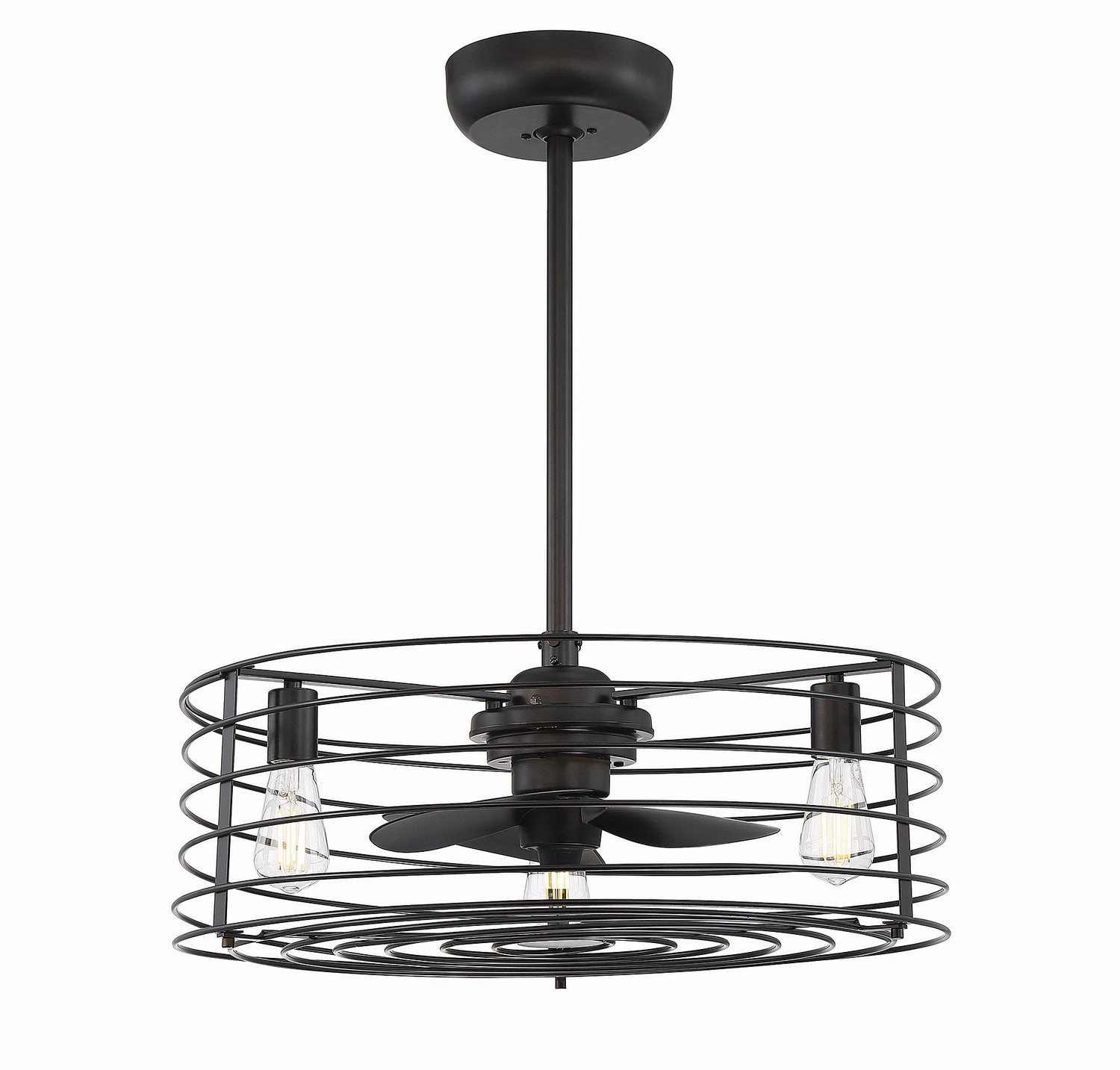 Moutd Three Light Fan D'lier Oil Rubbed Bronze Fandeliers FANS on sale now