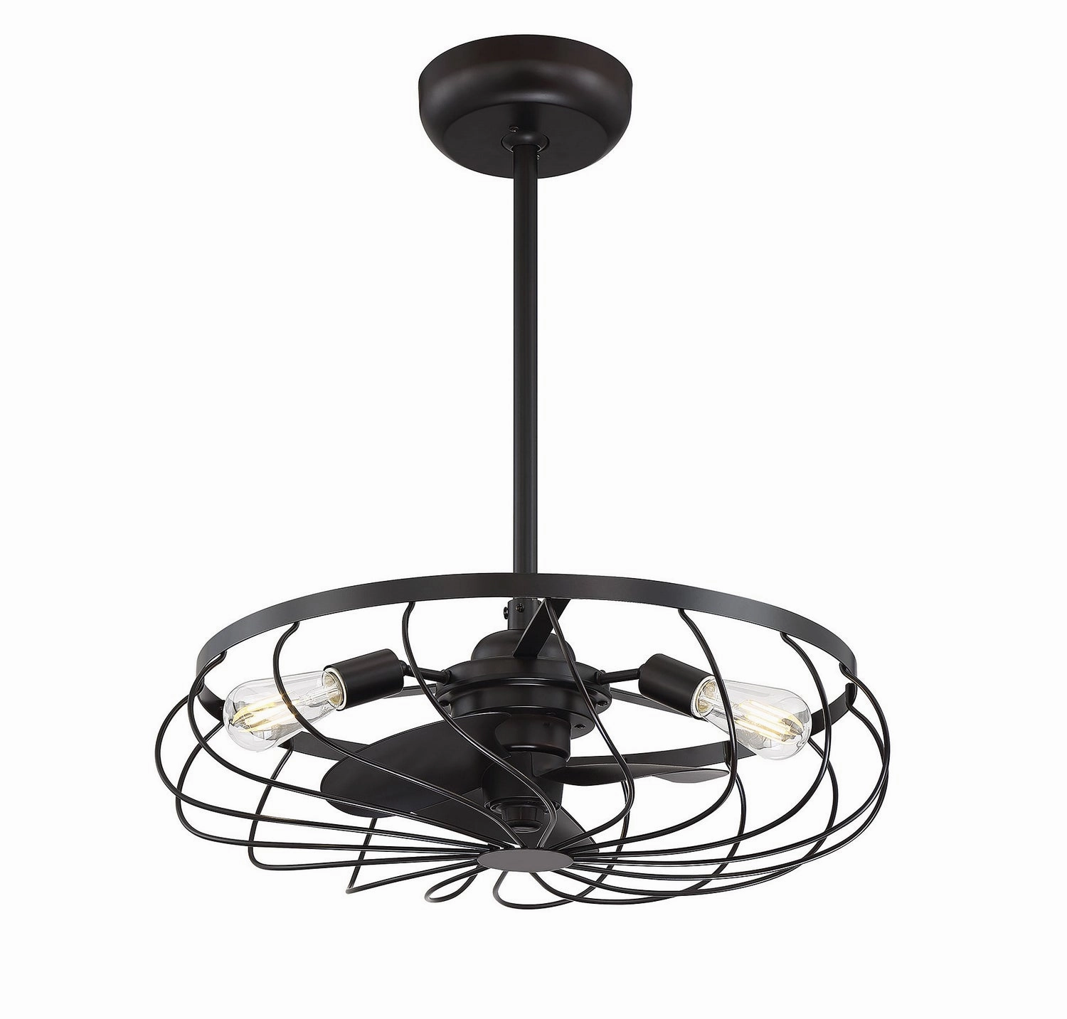 Moutd Three Light Fan D'lier Oil Rubbed Bronze Fandeliers at discount prices