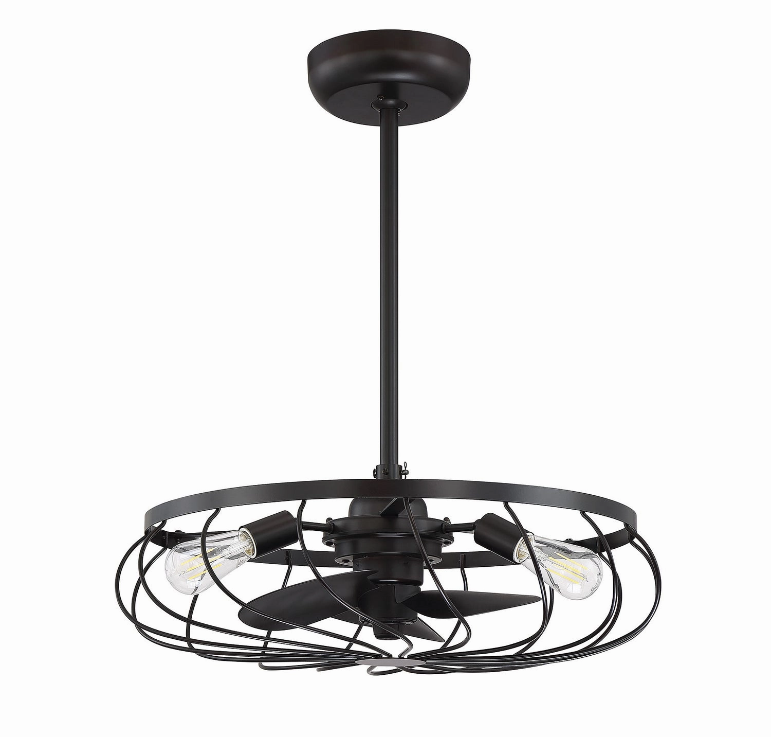 Moutd Three Light Fan D'lier Oil Rubbed Bronze Fandeliers at discount prices