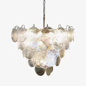 Murano Disc Iridescent Chandelier Bedroom Lights store offer