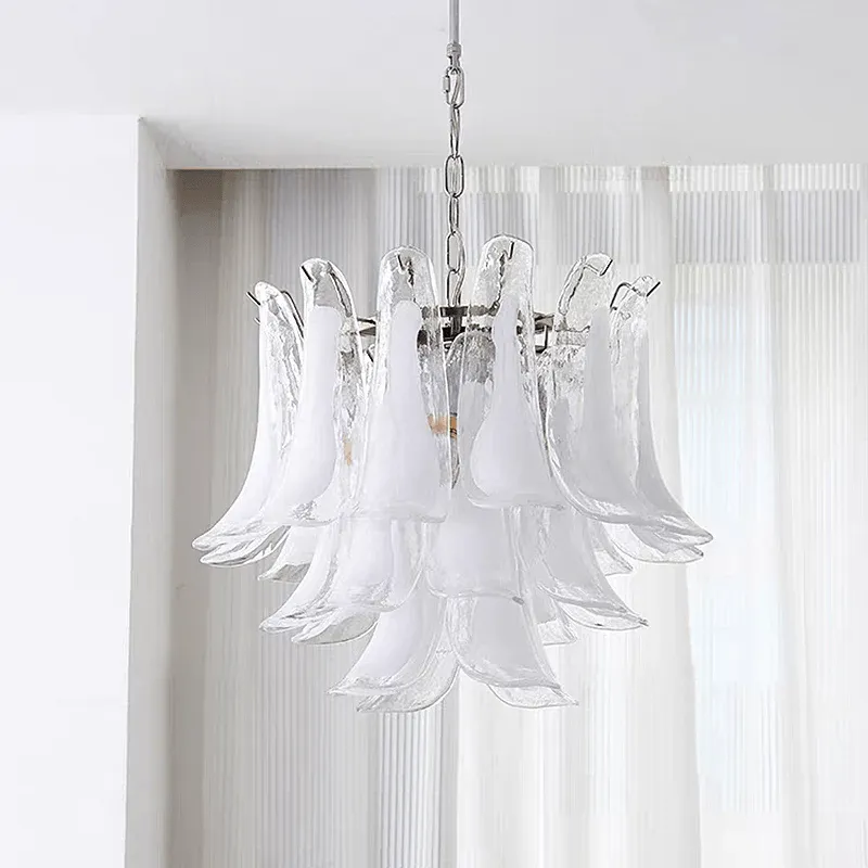 Murano Glass Leaf Chandelier
