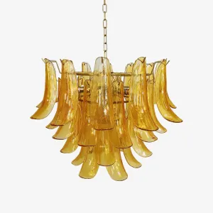 Murano Glass Leaf Chandelier Discount Lighting for Bedrooms