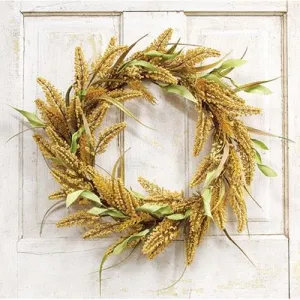 *Mustard Heather Wreath Cheap Holiday Home Decor