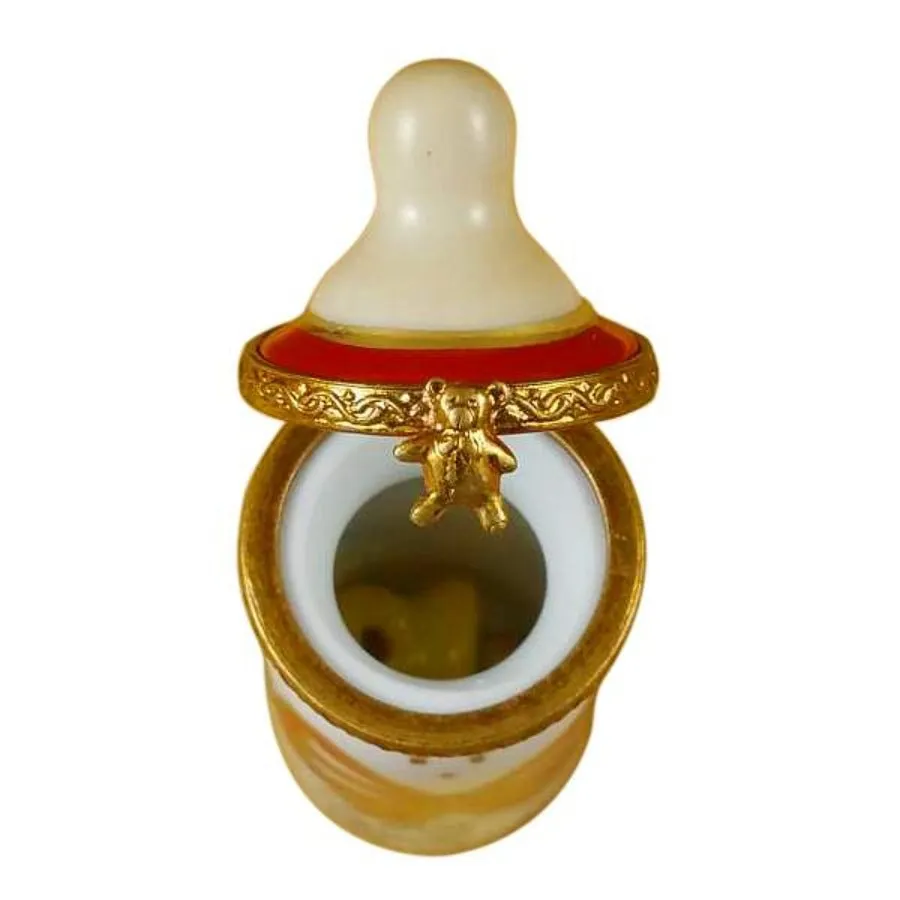 'My First Christmas' Baby Bottle with Pacifier Limoges Limoges Boxes collectors shop