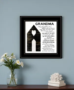 My Grandma is the Best Black Framed Print Wall Art Discount Wall Decor Sets