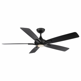 Mykonos 5 60"Ceiling Fan Matte Black Exterior Fans FANS limited time offer