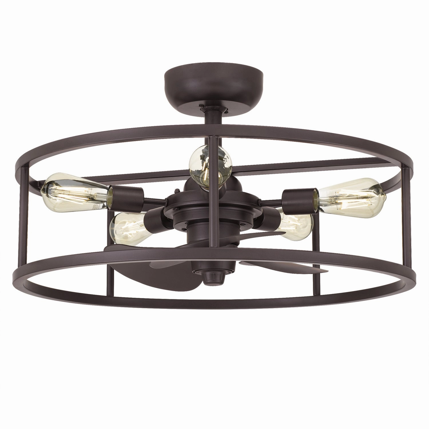 New Harbor Five Light Fandelier Western Bronze Fandeliers FANS on sale now