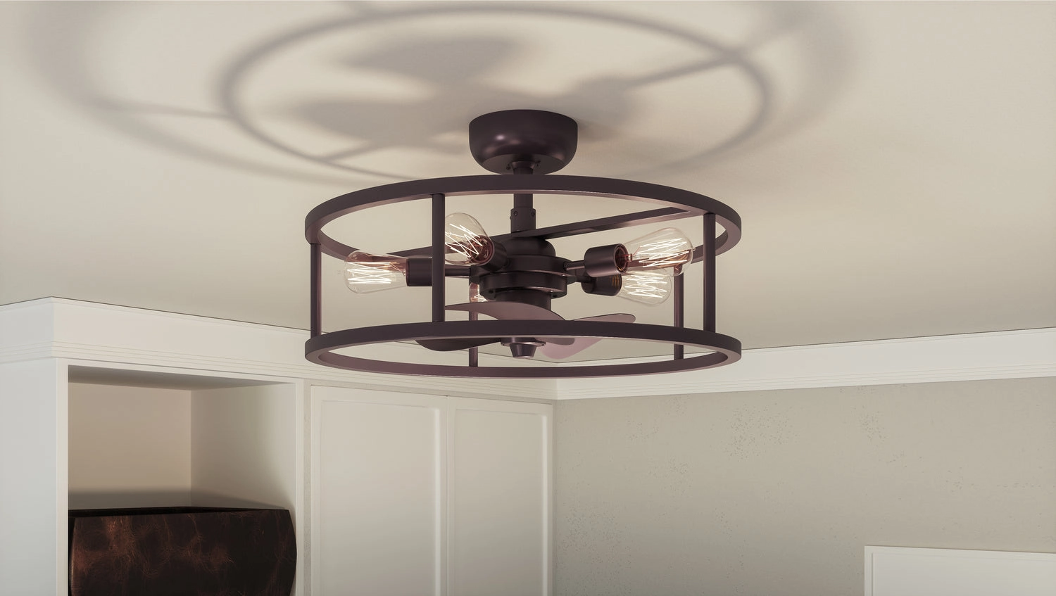 New Harbor Five Light Fandelier Western Bronze Fandeliers at discount prices