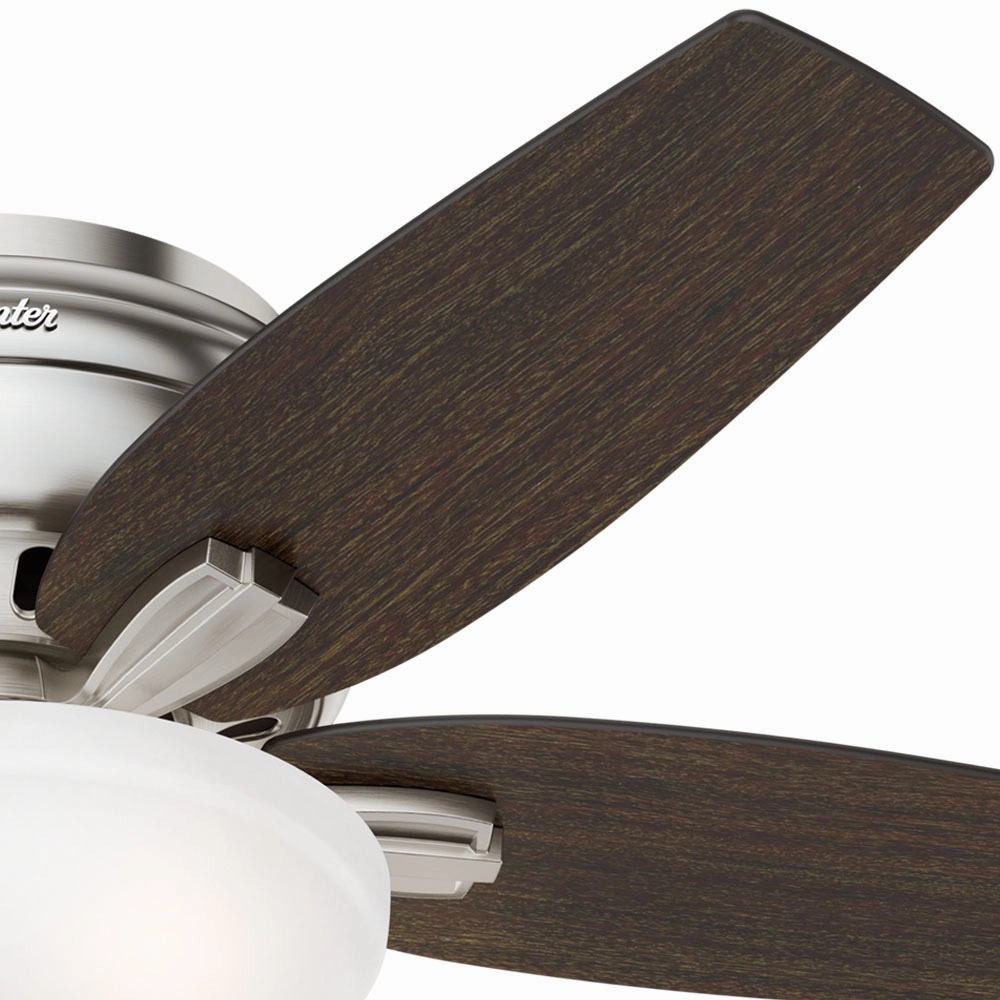 Newsome 42"Ceiling Fan Brushed Nickel Huggers flush mount fans deals