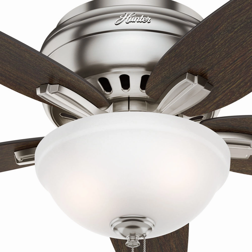Newsome 42"Ceiling Fan Brushed Nickel Huggers flush mount fans deals