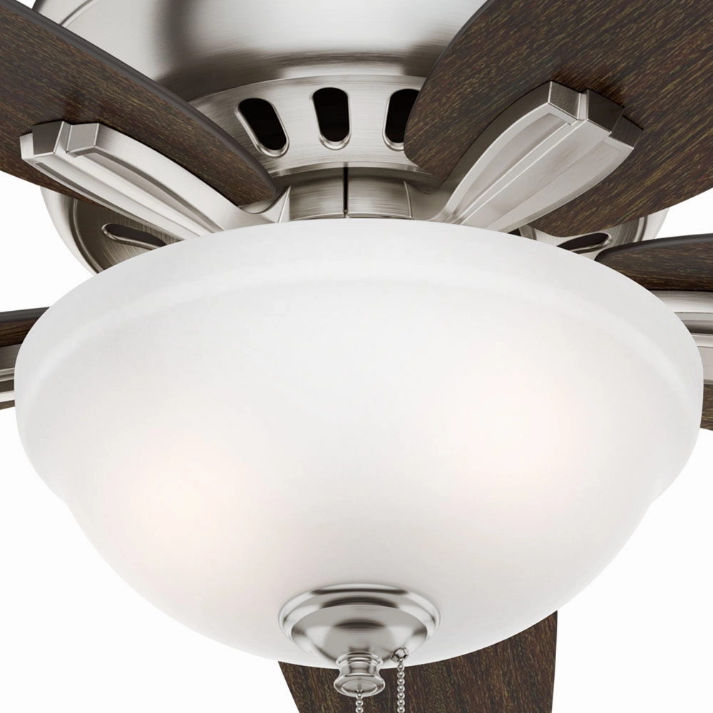 Newsome 42"Ceiling Fan Brushed Nickel Huggers flush mount fans deals