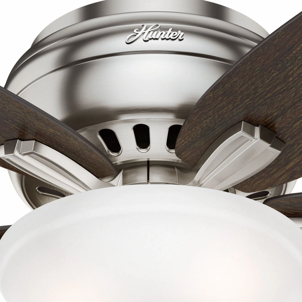 Newsome 42"Ceiling Fan Brushed Nickel Huggers flush mount fans deals