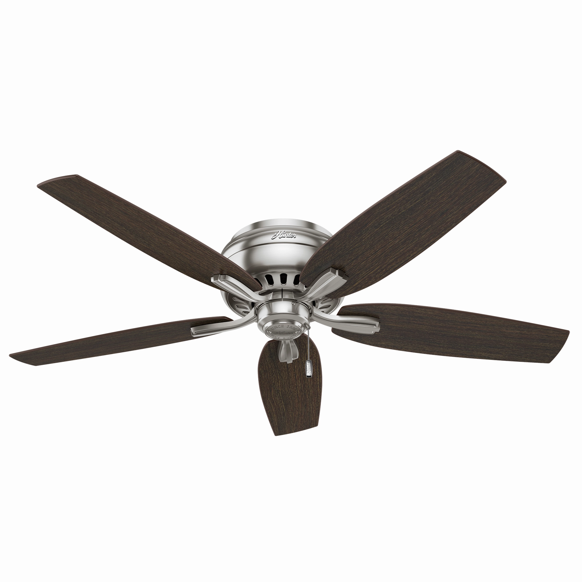 Newsome 52"Ceiling Fan Brushed Nickel Huggers Fans low price shop