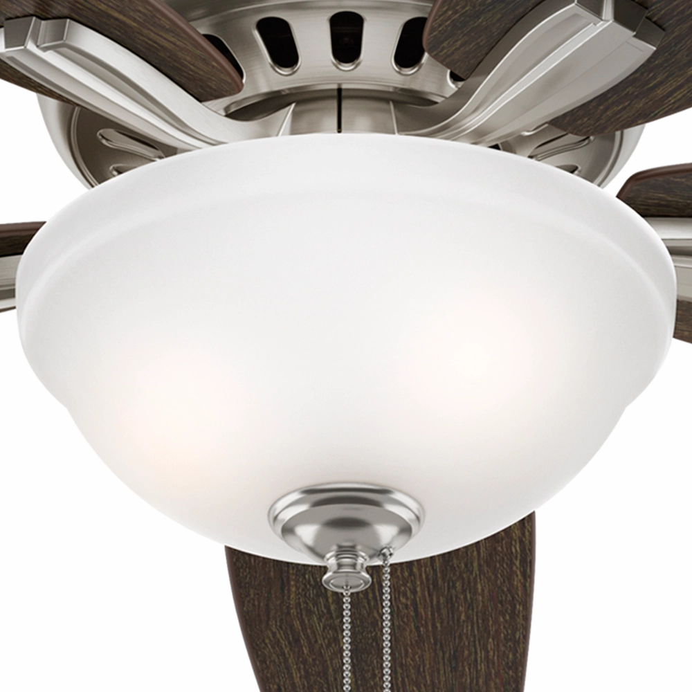 Newsome 52"Ceiling Fan Brushed Nickel Huggers Fans low price shop