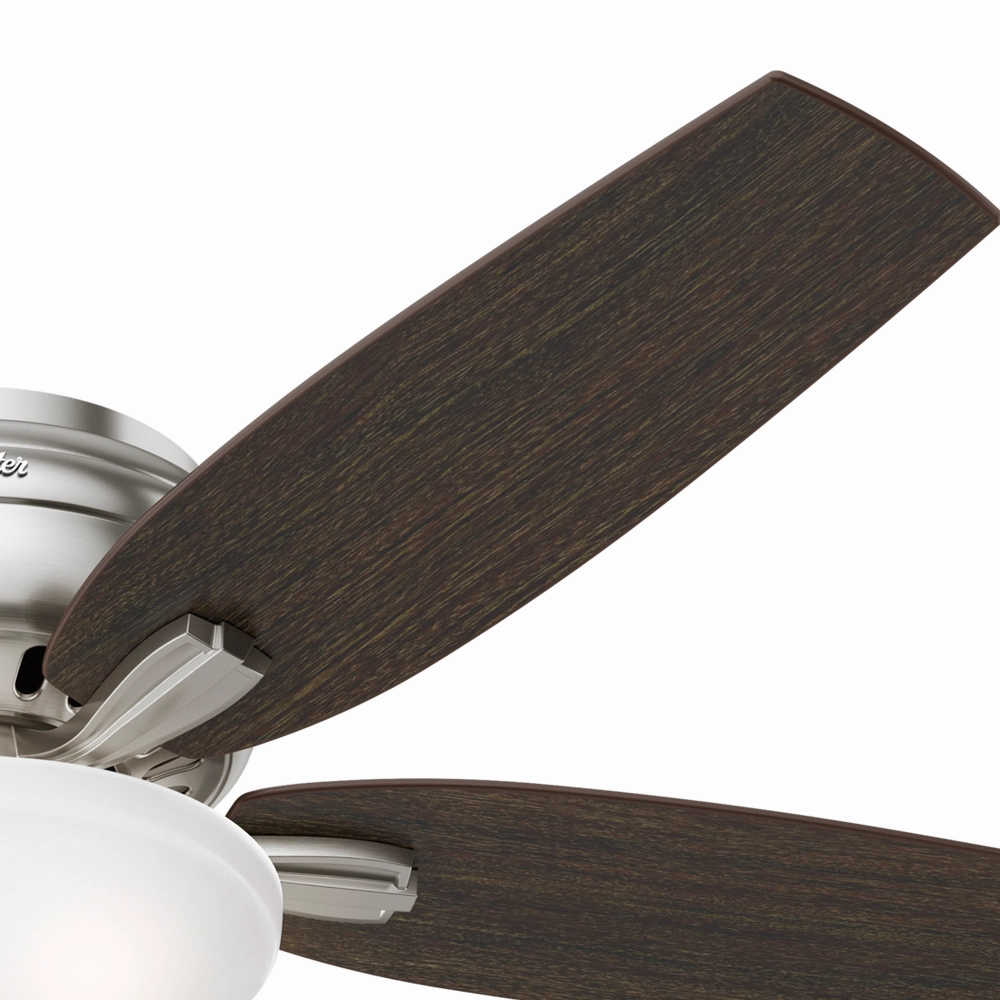 Newsome 52"Ceiling Fan Brushed Nickel Huggers Fans low price shop
