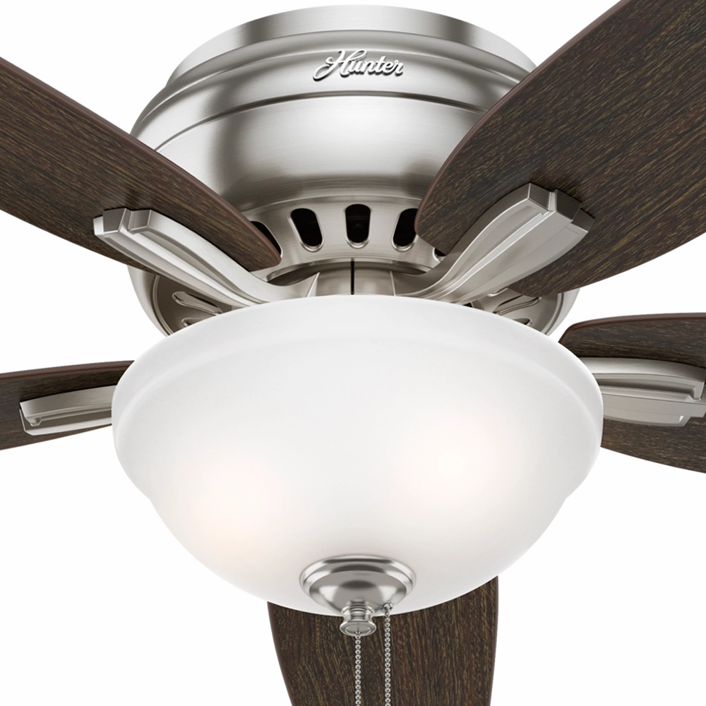 Newsome 52"Ceiling Fan Brushed Nickel Huggers Fans low price shop