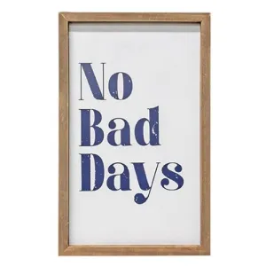 *No Bad Days Framed Sign Decorative Accessories value pack