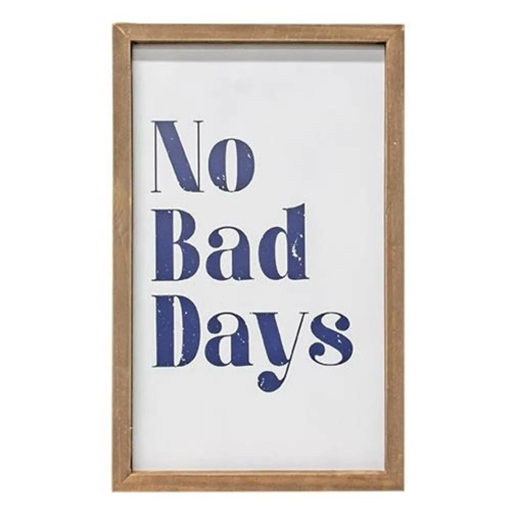 *No Bad Days Framed Sign Decorative Accessories value pack