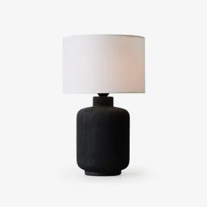 Nocturne Textured Black Table Lamp Discount Lighting for Bedrooms