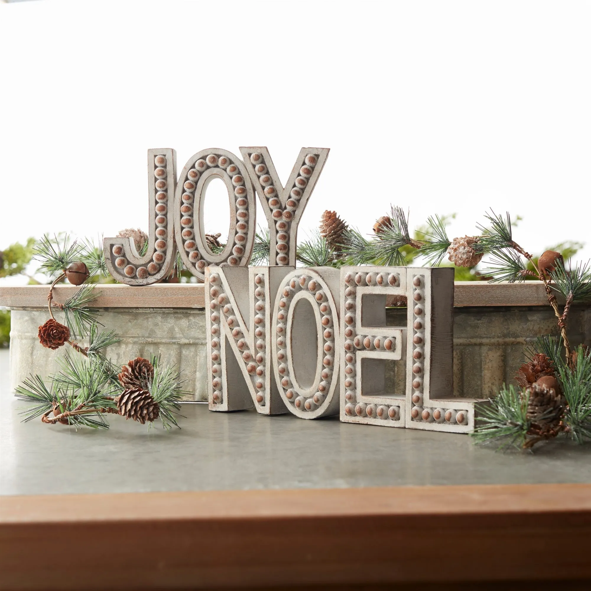 Noel and Joy (Set of 2) 4.5"H Resin