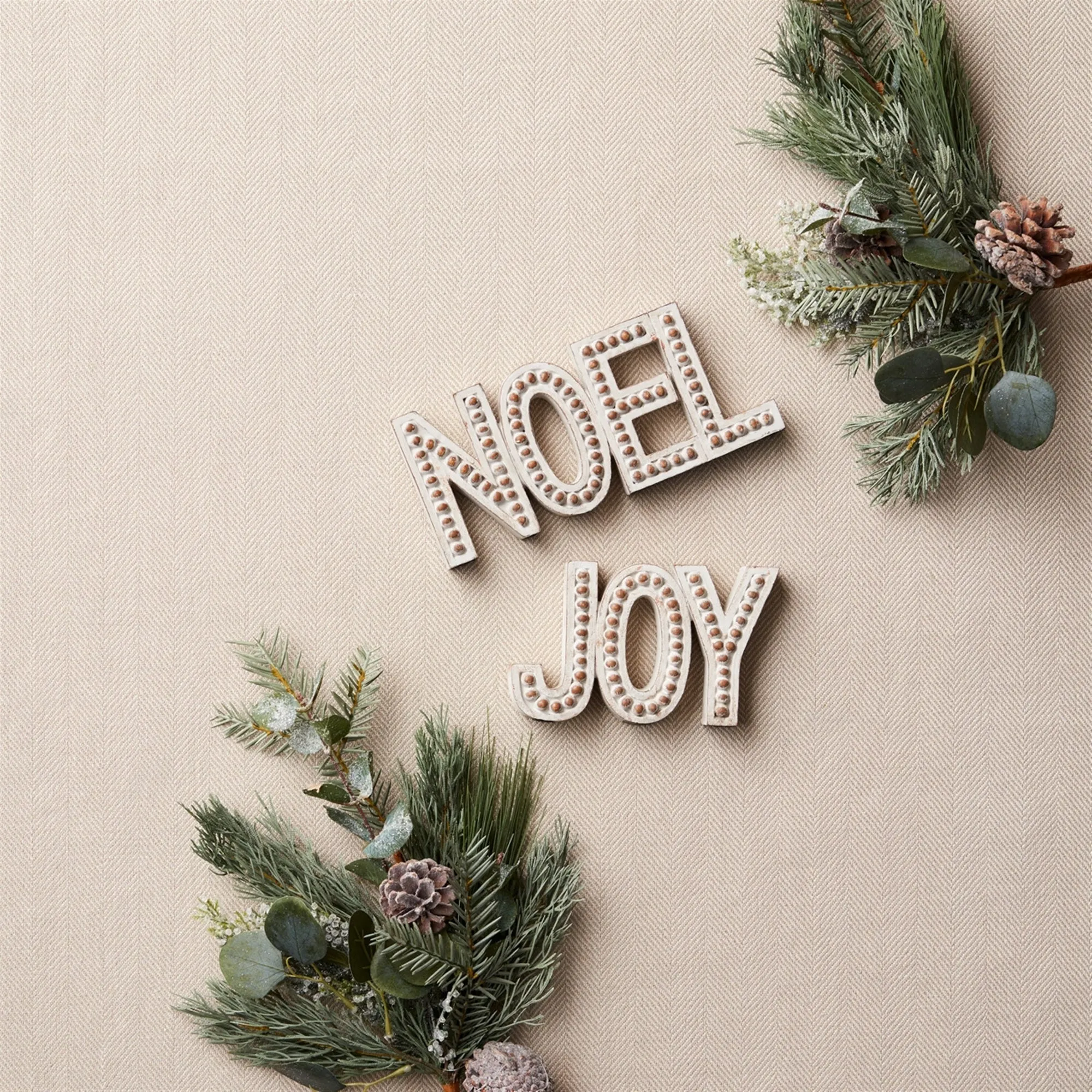 Noel and Joy (Set of 2) 4.5"H Resin