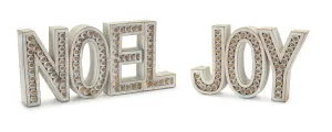 Noel and Joy (Set of 2) 4.5"H Resin Budget Holiday Home Finds