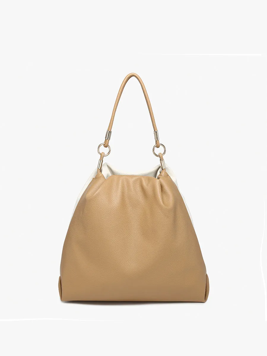 Noelle Vegan Two-Tone Hobo