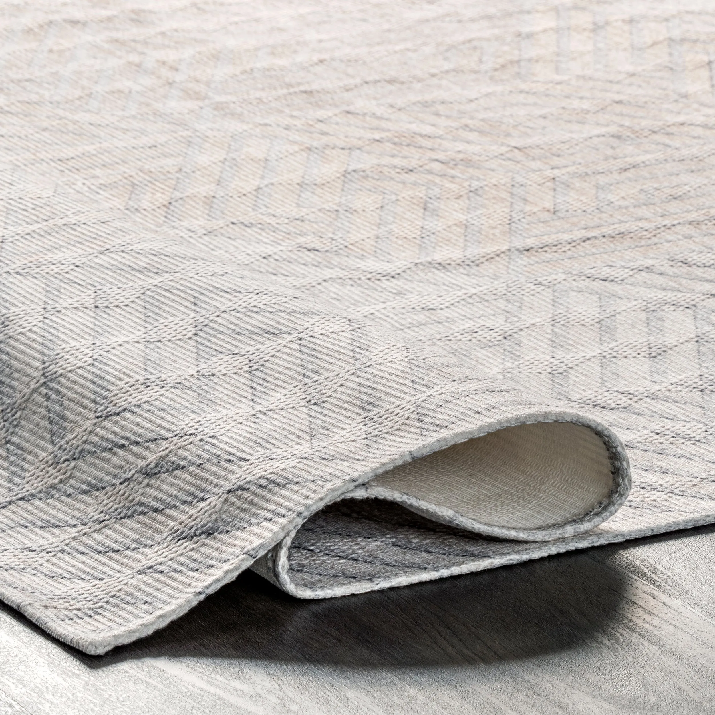 nuLOOM Adeline Modern Hexagon Machine Washable Area Rug