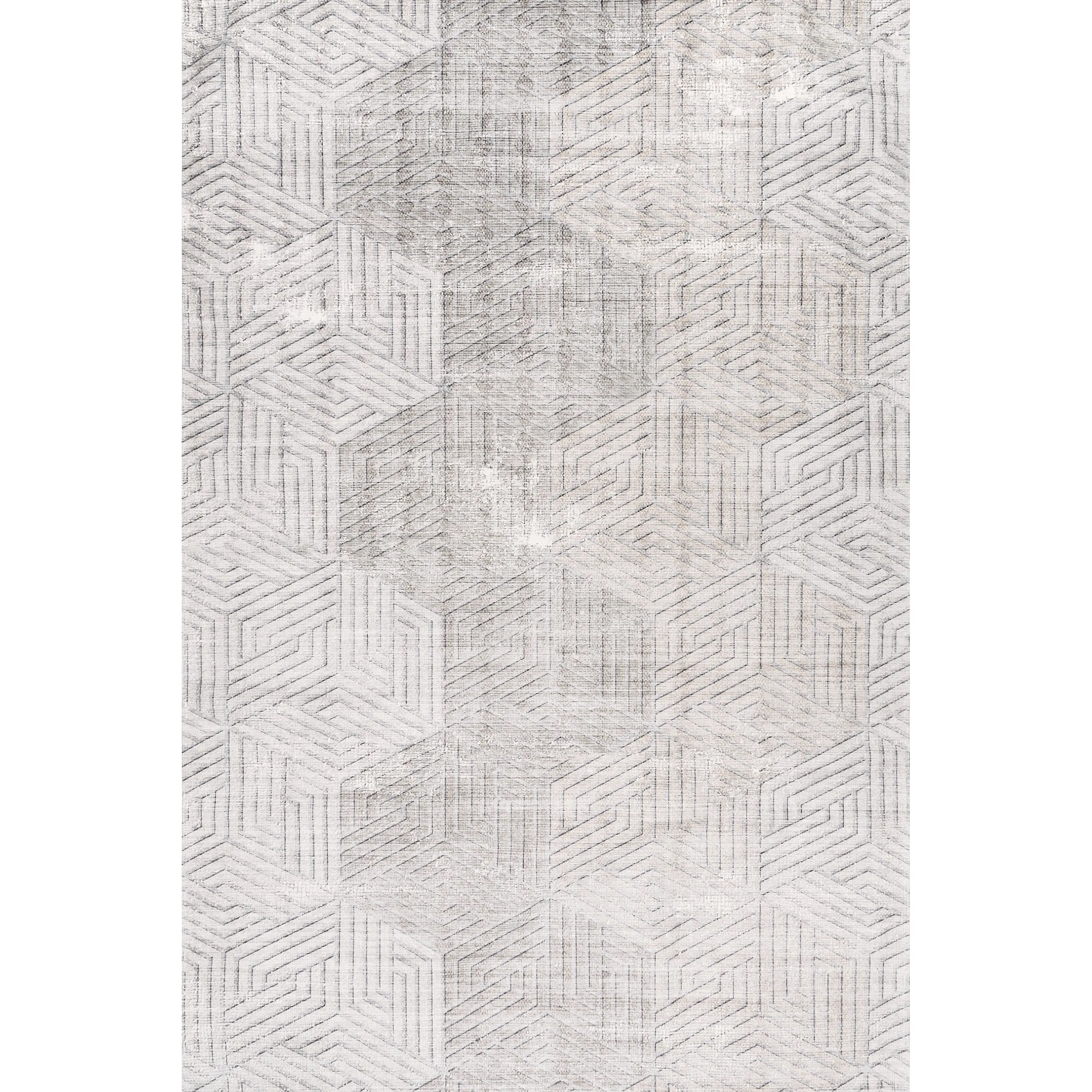 nuLOOM Adeline Modern Hexagon Machine Washable Area Rug