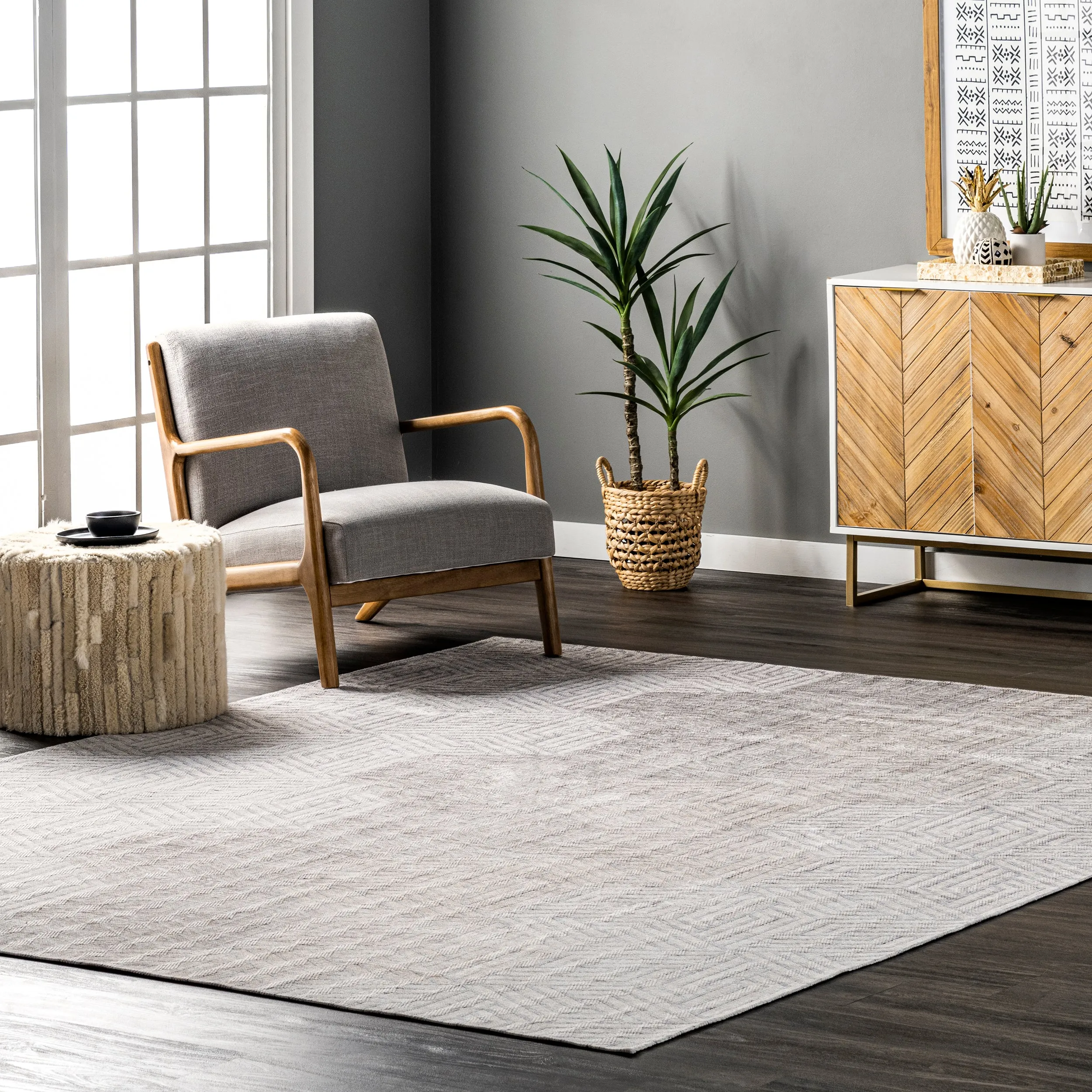 nuLOOM Adeline Modern Hexagon Machine Washable Area Rug Area Rugs cheap price