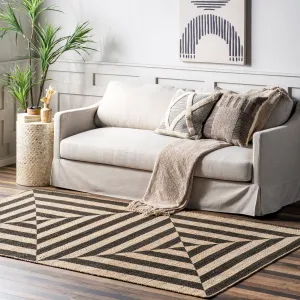 nuLOOM Aleetza Modern Jute Blend Area Rug Area Rugs final clearance