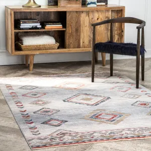 nuLOOM Alondra Tribal Diamonds Area Rug Area Rugs value picks