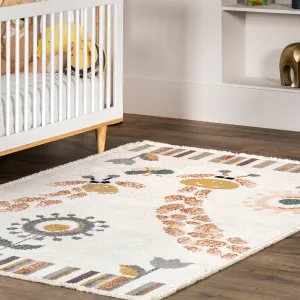 nuLOOM Avianna Giraffe Kids Fringe Area Rug Area Rugs value picks