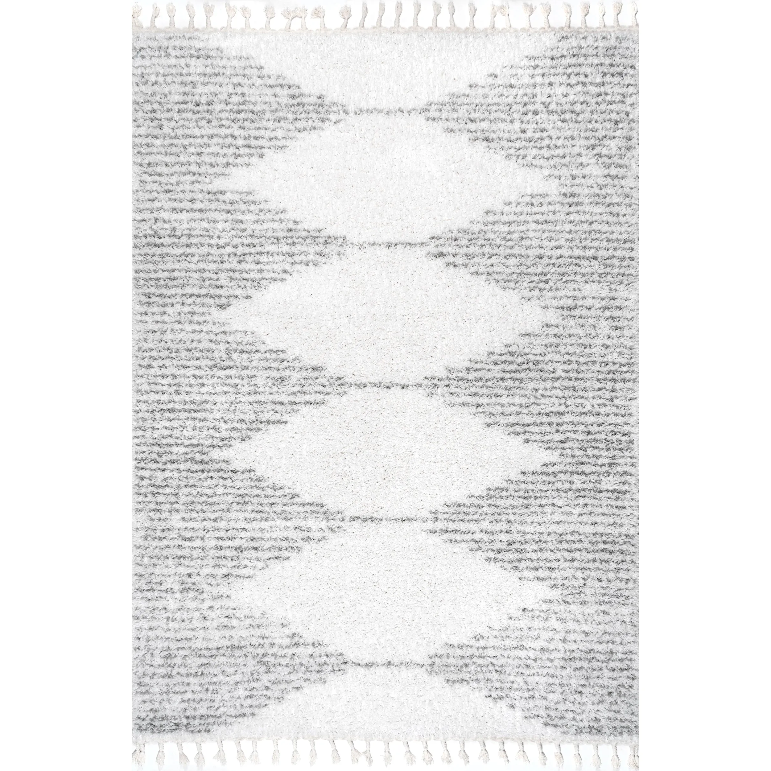 nuLOOM Bria Moroccan Diamond Tassel Area Rug