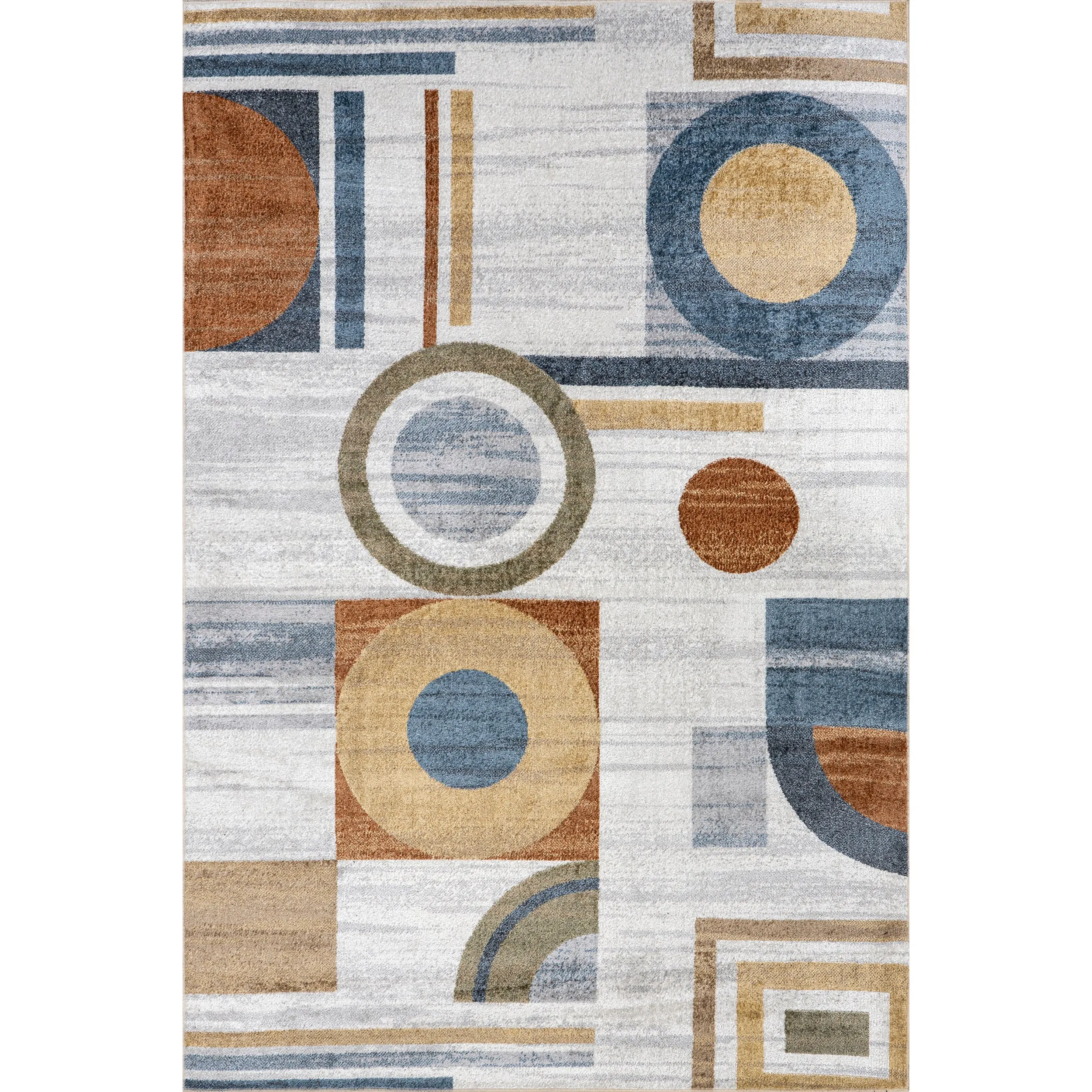 nuLOOM Brodee Abstract Retro Machine Washable Area Rug