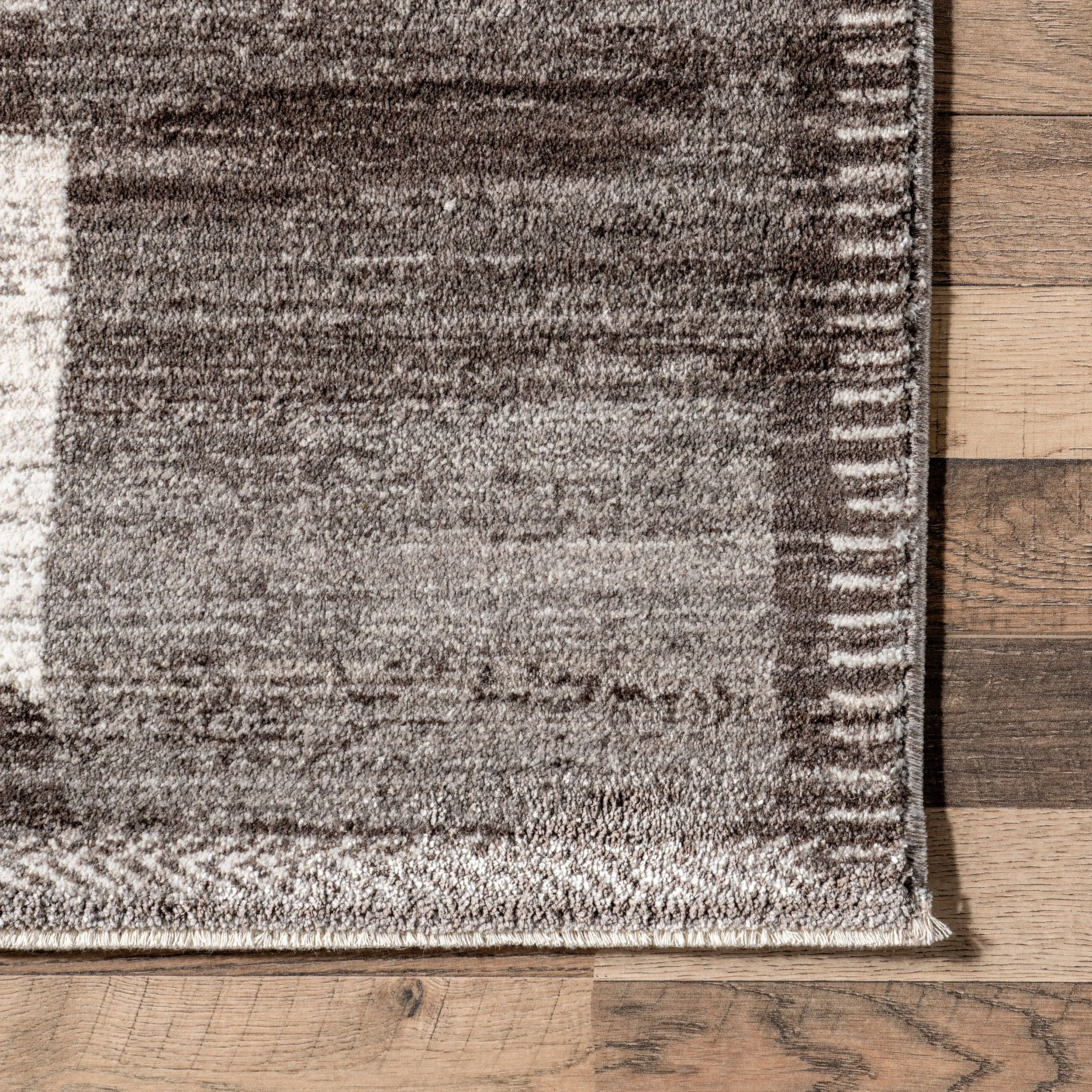 nuLOOM Chrissie Abstract Shapes Fringe Area Rug