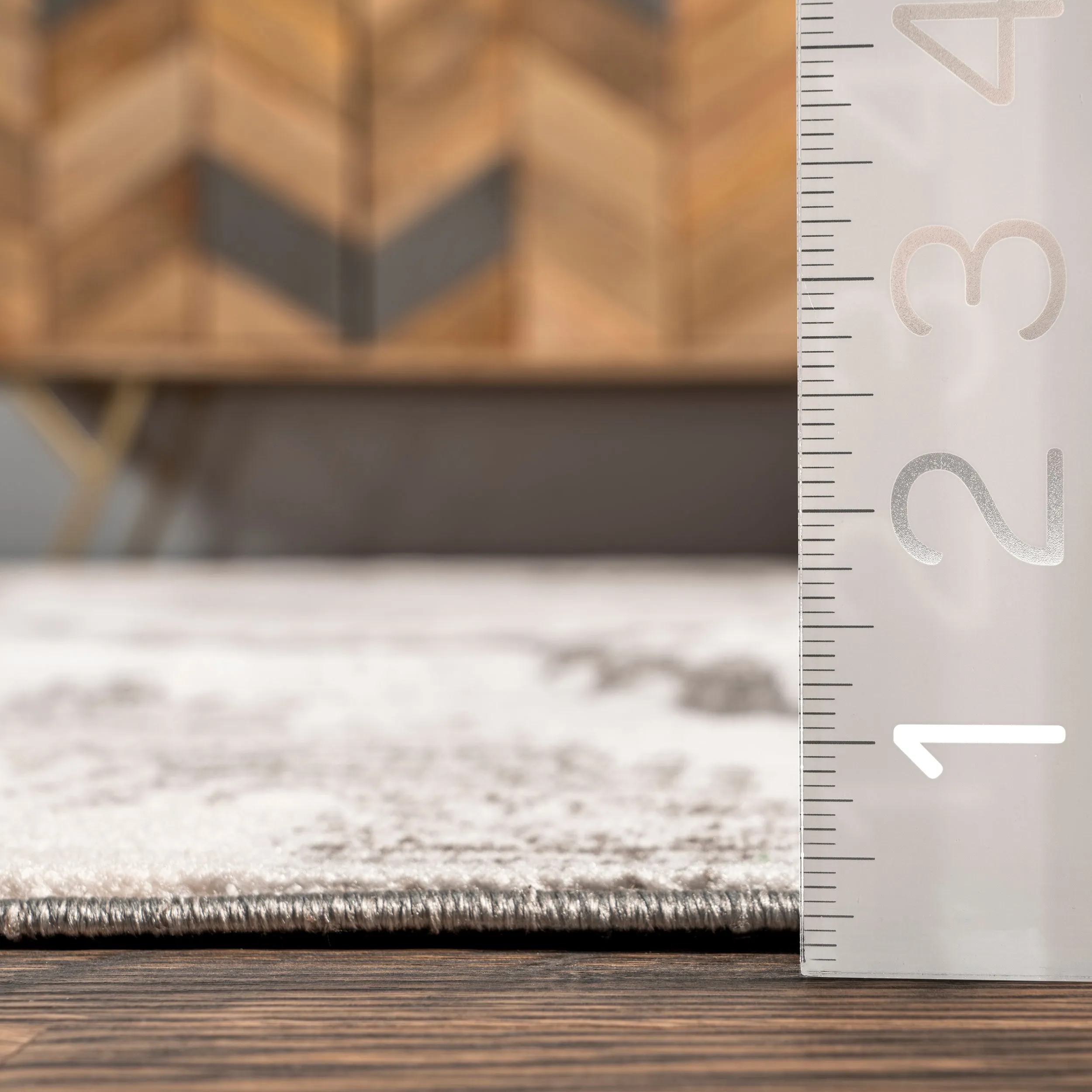 nuLOOM Eliise Faded Trellis Machine Washable Area Rug