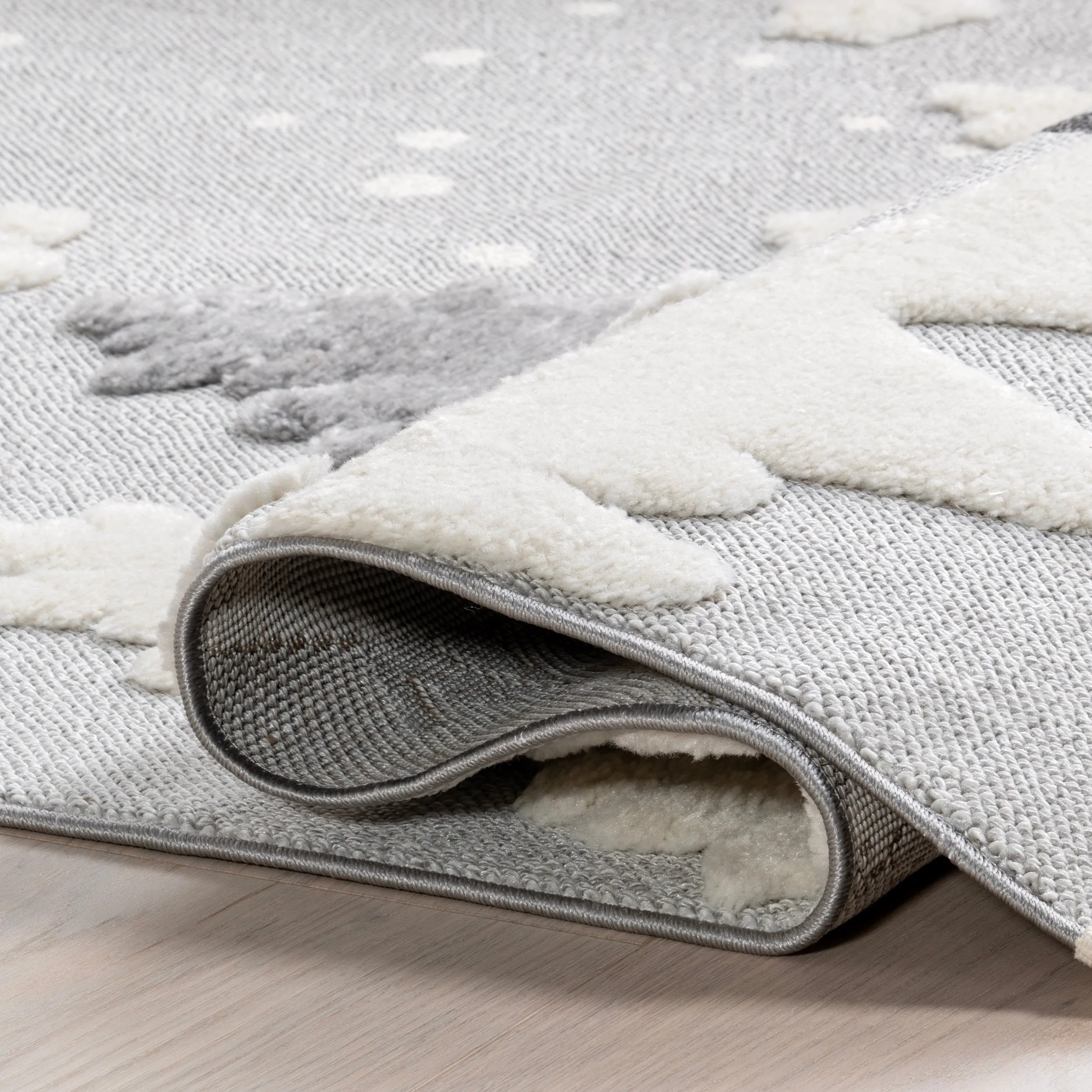 nuLOOM Jade Holiday Reindeer Tasseled Area Rug